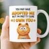Custom Mug - Personalized Birthday Gifts For Cat Lovers, Cat Mom And Dad - Owned By My Cat