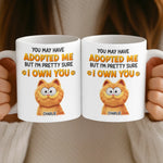 Custom Mug - Personalized Birthday Gifts For Cat Lovers, Cat Mom And Dad - Owned By My Cat