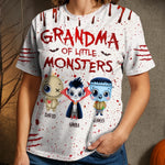 Custom Unisex T-shirt - Personalized Halloween Costume Birthday Gifts For Mom, Grandma - Tiny Ghosts Spread Halloween Costume Joy