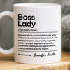 Custom Mug - Personalized Christmas Retirement Gifts For Best Friends, Family, Coworker, Work Bestie - Boss Moves Only
