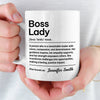 Custom Mug - Personalized Christmas Retirement Gifts For Best Friends, Family, Coworker, Work Bestie - Boss Moves Only
