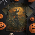 Custom Unisex T-shirt - Personalized Halloween Costume Witchy Gifts For Besties, Sisters, BFF, Family, Yourself - Magic Flows Through My Soul