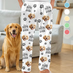 Custom Photo Pajama Pants - Personalized  Christmas Birthday Gifts For Dog Cat Lovers, Dog Dad And Mom, Cat Owners - Dog Cuddles Are Therapy