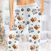 Custom Photo Pajama Pants - Personalized  Christmas Birthday Gifts For Dog Cat Lovers, Dog Dad And Mom, Cat Owners - Dog Cuddles Are Therapy