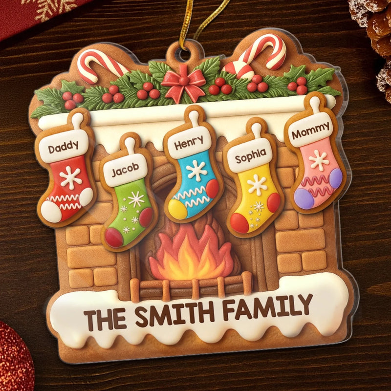 Custom Acrylic Ornament - Personalized Christmas Birthday Gifts For Mom, Dad, Kids - Our Family’s Christmas Magic