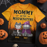 Custom Unisex T-shirt - Personalized Halloween Costume  Birthday Gifts For Cat Lovers, Cat Mom And Dad - When Halloween Costume Meets Cattitude