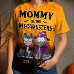 Custom Unisex T-shirt - Personalized Halloween Costume  Birthday Gifts For Cat Lovers, Cat Mom And Dad - When Halloween Costume Meets Cattitude