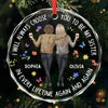 Custom Circle Glass Ornament - Personalized Best Friend Christmas Birthday Gifts For Women, Besties, Sisters, BFF - Christmas Is Better With Besties