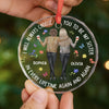 Custom Circle Glass Ornament - Personalized Best Friend Christmas Birthday Gifts For Women, Besties, Sisters, BFF - Christmas Is Better With Besties