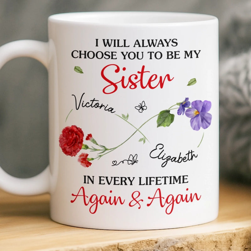 Custom Mug - Personalized Best Friend Birthday Gifts For Women, Besties, Sisters, BFF - Life’s Better With You