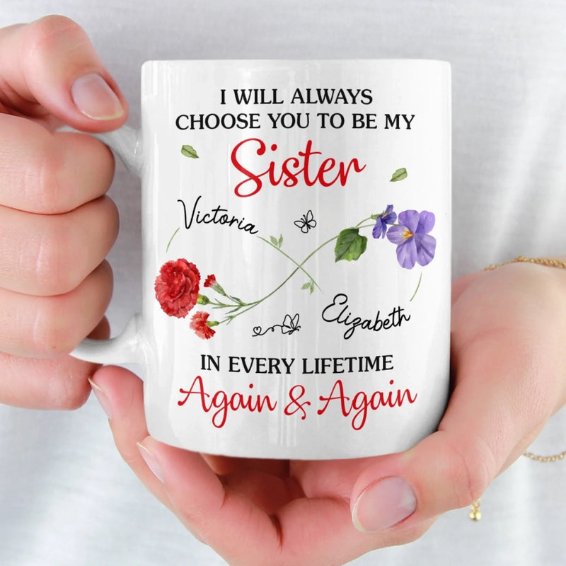 Custom Mug - Personalized Best Friend Birthday Gifts For Women, Besties, Sisters, BFF - Life’s Better With You