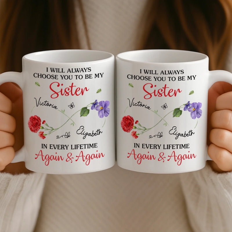 Custom Mug - Personalized Best Friend Birthday Gifts For Women, Besties, Sisters, BFF - Life’s Better With You