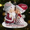Custom Acrylic Ornament - Personalized Anniversary Christmas Wedding Gifts For Husband And Wife, Him And Her - Together, Always Merry