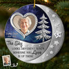 Custom Photo Acrylic Ornament - Personalized Christmas Memorial Sympathy Gifts For Loss Of Mom, Dad - In Our Hearts Forevermore