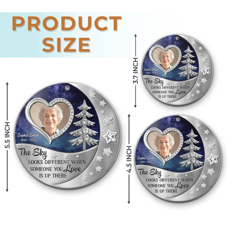 Custom Photo Acrylic Ornament - Personalized Christmas Memorial Sympathy Gifts For Loss Of Mom, Dad - In Our Hearts Forevermore