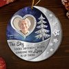 Custom Photo Acrylic Ornament - Personalized Christmas Memorial Sympathy Gifts For Loss Of Mom, Dad - In Our Hearts Forevermore