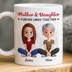 Custom Mug - Personalized Birthday Gifts For Mom, Daughter - A Mother And Daughter Forever