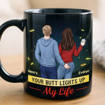 Custom Black Mug - Personalized Anniversary Wedding Gifts For Husband And Wife, Him And Her - Endless Journeys, One Heart