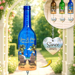 Custom Wine Bottle Wind Chime - Personalized Anniversary Wedding Gifts For Husband And Wife, Him And Her - You & Me, We Got This