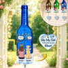 Custom Wine Bottle Wind Chime - Personalized Pet Memorial Sympathy Gifts For Dogs - My Dog My Forever Angel