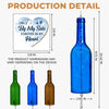 Custom Wine Bottle Wind Chime - Personalized Pet Memorial Sympathy Gifts For Dogs - My Dog My Forever Angel