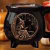 Custom 12oz Ceramic Cauldron Coffee Mug - Personalized Halloween Witchy Gifts For Besties, Sisters, BFF, Family, Yourself - Moonlit Witch Magic