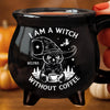 Custom 12oz Ceramic Cauldron Coffee Mug - Personalized Halloween Witchy Gifts For Besties, Sisters, BFF, Family, Yourself - Midnight Sorcery