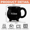 Custom 12oz Ceramic Cauldron Coffee Mug - Personalized Halloween Witchy Gifts For Besties, Sisters, BFF, Family, Yourself - Mystic Witch Vibes
