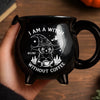 Custom 12oz Ceramic Cauldron Coffee Mug - Personalized Halloween Witchy Gifts For Besties, Sisters, BFF, Family, Yourself - Midnight Sorcery