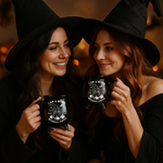 Custom 12oz Ceramic Cauldron Coffee Mug - Personalized Halloween Witchy Gifts For Besties, Sisters, BFF, Family, Yourself - Midnight Sorcery