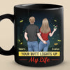 Custom Black Mug - Personalized Anniversary Wedding Gifts For Husband And Wife, Him And Her - Endless Journeys, One Heart