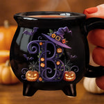 Custom 12oz Ceramic Cauldron Coffee Mug - Personalized Halloween Witchy Gifts For Besties, Sisters, BFF, Family, Yourself - Brew And Boo