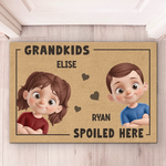 Custom Home Decor Decorative Mat - Personalized Birthday Gifts For Mom, Grandma - Grandkids Spoiled Here