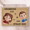 Custom Home Decor Decorative Mat - Personalized Birthday Gifts For Mom, Grandma - Grandkids Spoiled Here