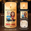 Custom LED Candle - Personalized Anniversary Wedding Gifts For Husband And Wife, Him And Her - We’re Unstoppable Together