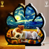 Custom Starry Night Shaped Light Box - Personalized Pet Memorial Sympathy Gifts For Dogs - Light Of Love
