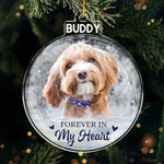 Custom Photo Acrylic Ornament - Personalized Pet Christmas Memorial Sympathy Gifts For Dogs, Cats - Always By My Side In Spirit