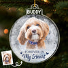 Custom Photo Acrylic Ornament - Personalized Pet Christmas Memorial Sympathy Gifts For Dogs, Cats - Always By My Side In Spirit