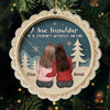 Custom Acrylic Ornament - Personalized Best Friend Christmas Birthday Gifts For Women, Besties, Sisters, BFF - Friendship Is My Christmas Blessing