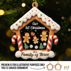 Custom First Christmas 3 Layers Shaker Ornament - Personalized Christmas Birthday Gifts For Mom, Dad, Brother, Sister, Kids - The Gift Of Family Love