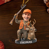 Custom Photo Acrylic Ornament - Personalized Christmas Birthday Hunting Gifts For Hunters - Hunting Gear Meets Holiday Cheer