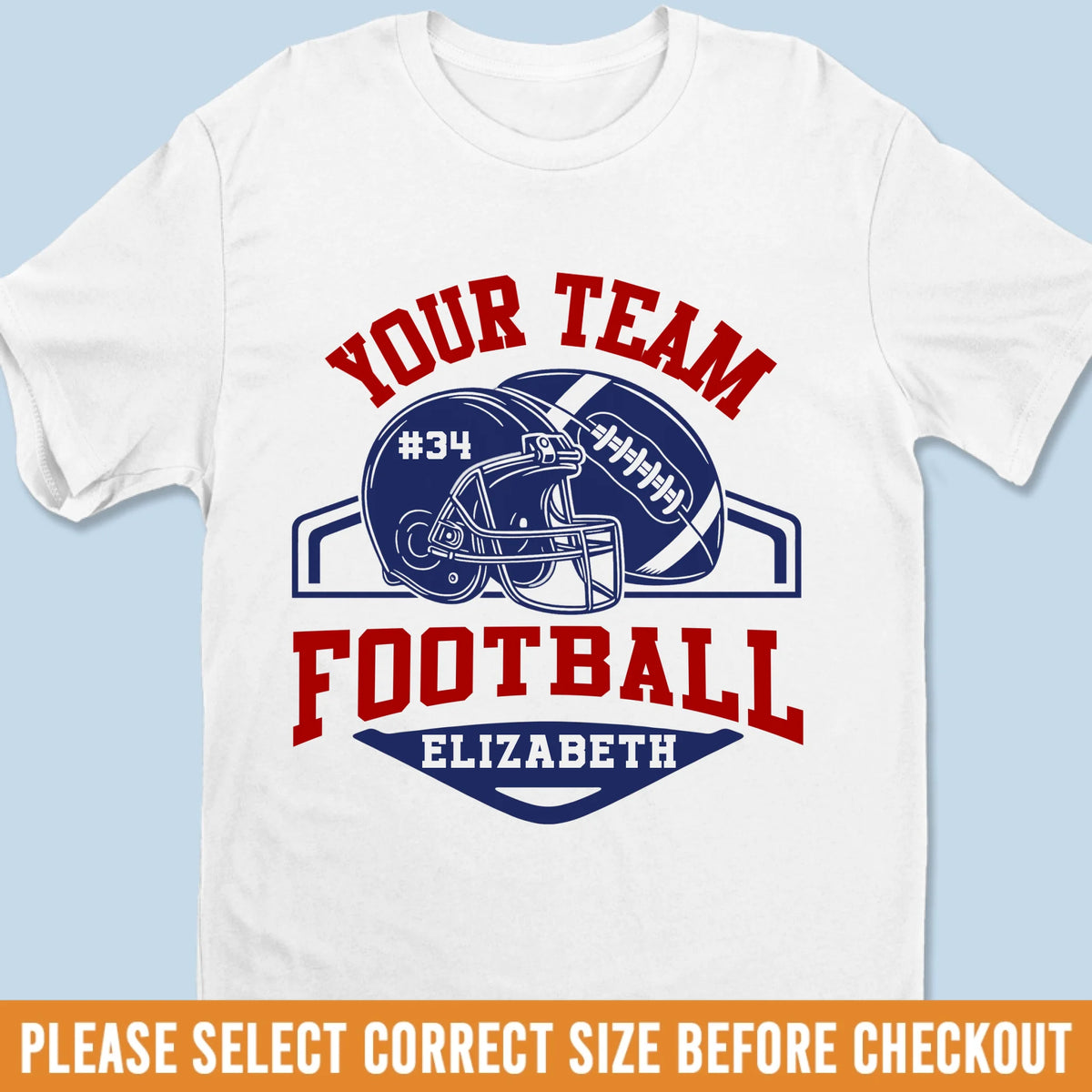 Custom Football Team T-shirt, Hoodie - Personalized Birthday Football Gifts For American Football Players, Football Lovers, NFL Fans, - American Football Helmet & Ball