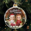 Custom Acrylic Ornament - Personalized Best Friend Christmas Birthday Gifts For Women, Besties, Sisters, BFF - Friendship Lights My Holiday