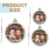 Custom Acrylic Ornament - Personalized Best Friend Christmas Birthday Gifts For Women, Besties, Sisters, BFF - Friendship Lights My Holiday