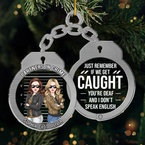 Custom Acrylic Ornament - Personalized Best Friend Christmas Birthday Gifts For Women, Besties, Sisters, BFF - Our Friendship Our Christmas Gift