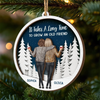 Custom Double Layer Wooden Ornament - Personalized Best Friend Christmas Birthday Gifts For Women, Besties, Sisters, BFF - Friendship Lights My Holiday