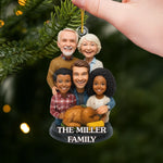 Custom Photo Acrylic Ornament - Personalized Christmas Birthday Gifts For Mom, Dad, Brother, Sister, Kids - Where Love Always Belongs