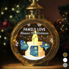 Custom Long Distance Candlelight Lantern Ornament -  Personalized Christmas Birthday Gifts For Mom, Dad, Brother, Sister, Kids - Miles Apart Close At Heart