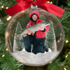 Custom Photo 3D Acrylic Ball Ornament - Personalized Christmas Birthday Fishing Gifts For Fisherman - Santa’s Secret Fishing Buddy