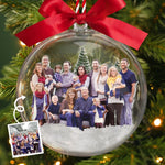 Custom Photo 3D Acrylic Ball Ornament - Personalized Christmas Birthday Gifts For Family - Together Is Our Favorite Place